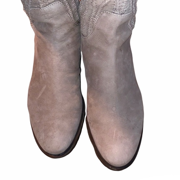 Napoleoni Knee-high Leather Hidden wedge Boots - Picture 7 of 8